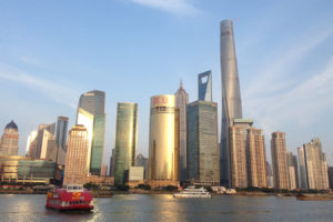 Shanghai Tower and City Center Las Vegas Landmark