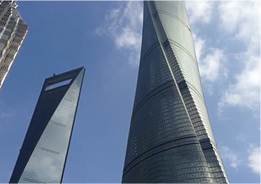 Shanghai Tower and City Center Las Vegas